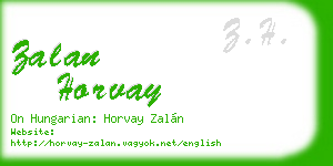 zalan horvay business card